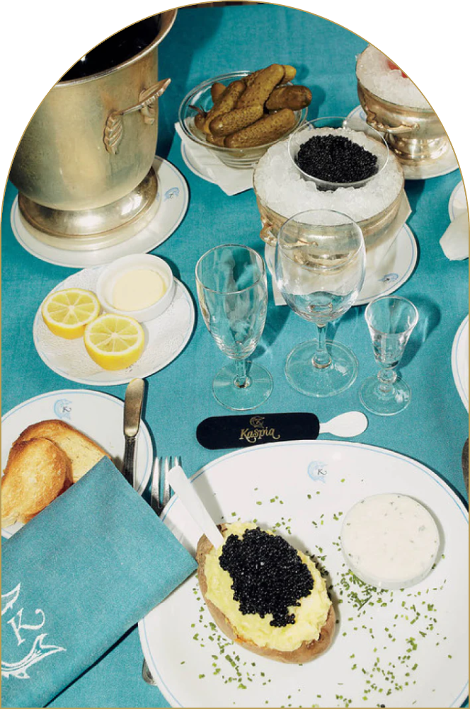 Caviar Kaspia caviar dinner